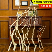 Dry branch shape dead branch branch White branch interior decoration dead tree branch window tree pole keel Rod