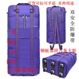 Вместительная и большая складная универсальная сумка для путешествий, багажный самолет, сумка-органайзер для переезда, поворотные колеса