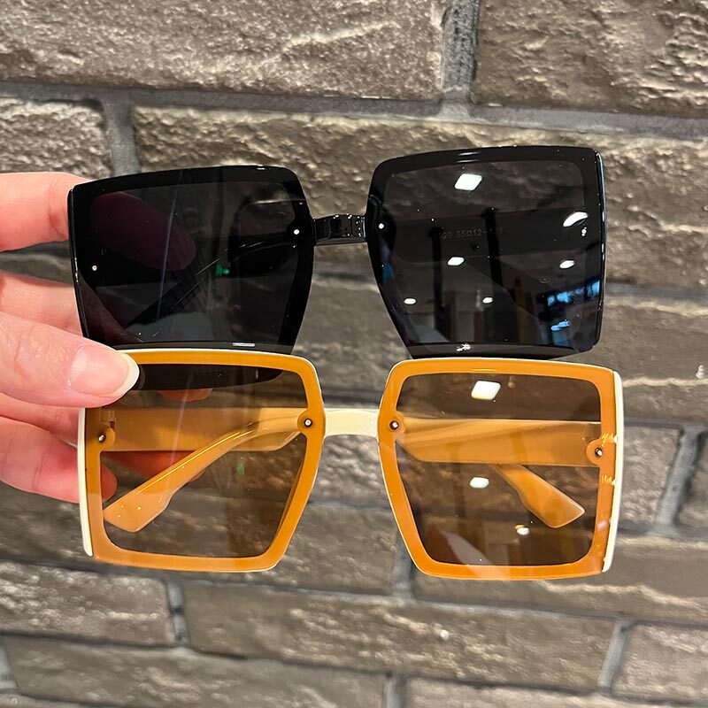 Children Sunglasses Boy Fashion Square Sunglasses Model Street Dance Personality Walk Show Glasses Anti-UV Sunglasses-Taobao
