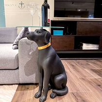 TV cabinet next to the living room decoration ornaments large floor-to-ceiling dog large creative home tray housewarming new home gifts