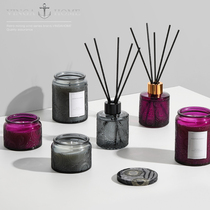 vingahome brief glass scented lavender candle suit pendulum with durable room in the bedroom to purify the air