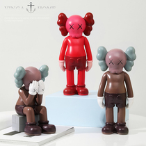 Net red violent bear creative Tide play doll kaws ornaments Office wine cabinet bedroom desktop home decoration