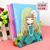 Flower girl Japanese and Korean stationery 32k plastic leather diary notepad student notebook