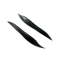 Suitable for 05-09 Toyota 12th generation 12th generation Crown carbon fiber modified headlight eyebrow headlight eyebrow decorative patch