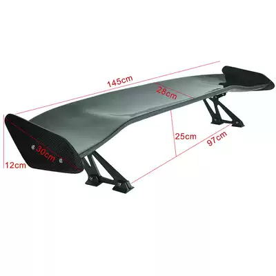 Car modification tail universal carbon fiber tail running car wing sedan general tail lightweight fixed wind wing