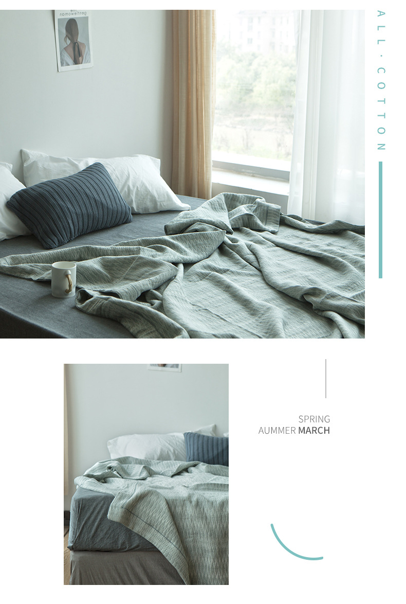 Mingchao Home Dệt Ryan Air Cotton Giặt Giải trí Chăn bông cao cấp Đa chức năng Chăn bông Mùa hè Chăn mát - Ném / Chăn mền nỉ giá rẻ
