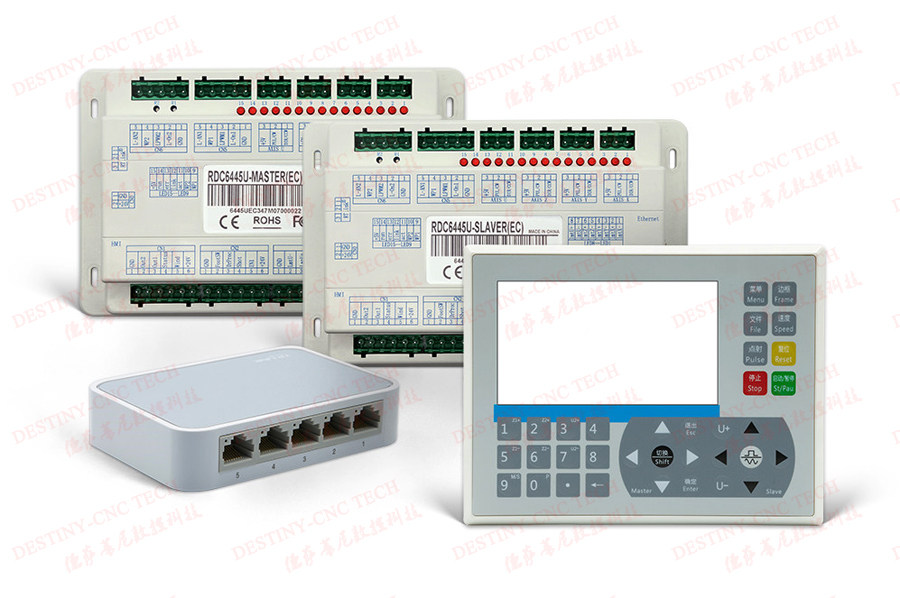 Ruida RDC6445U dual-track asynchronous laser cutting control system CO2 laser engraving and cutting machine double beam