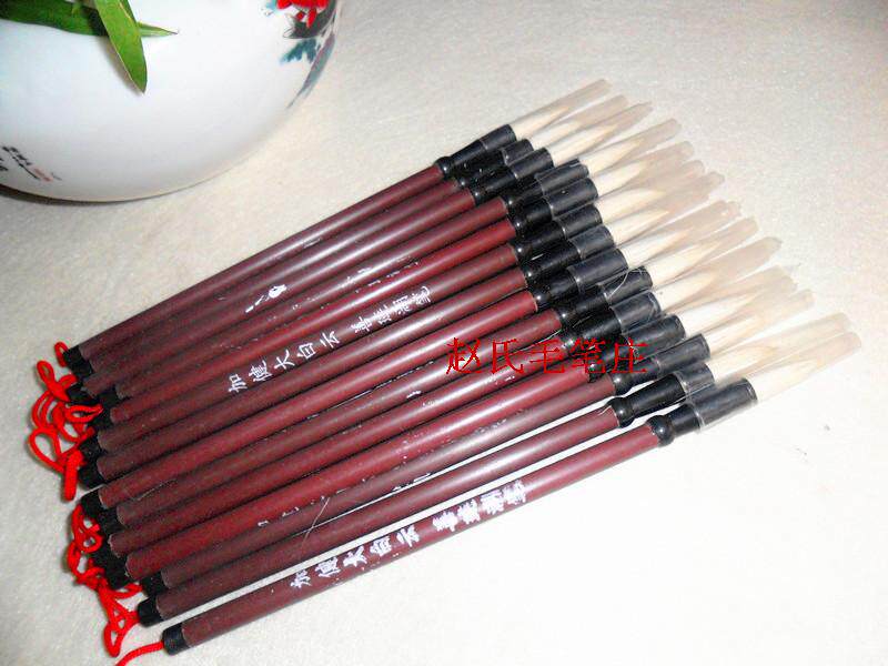 Gao Jian Great White Cloud Sheep and milli students practicing calligraphy and writing brush factory site painted and offset point flowers 100