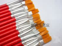 Red wooden pole gouache oil painting color painting acrylic painting paint pen nylon hair flat head student graffiti pen 100