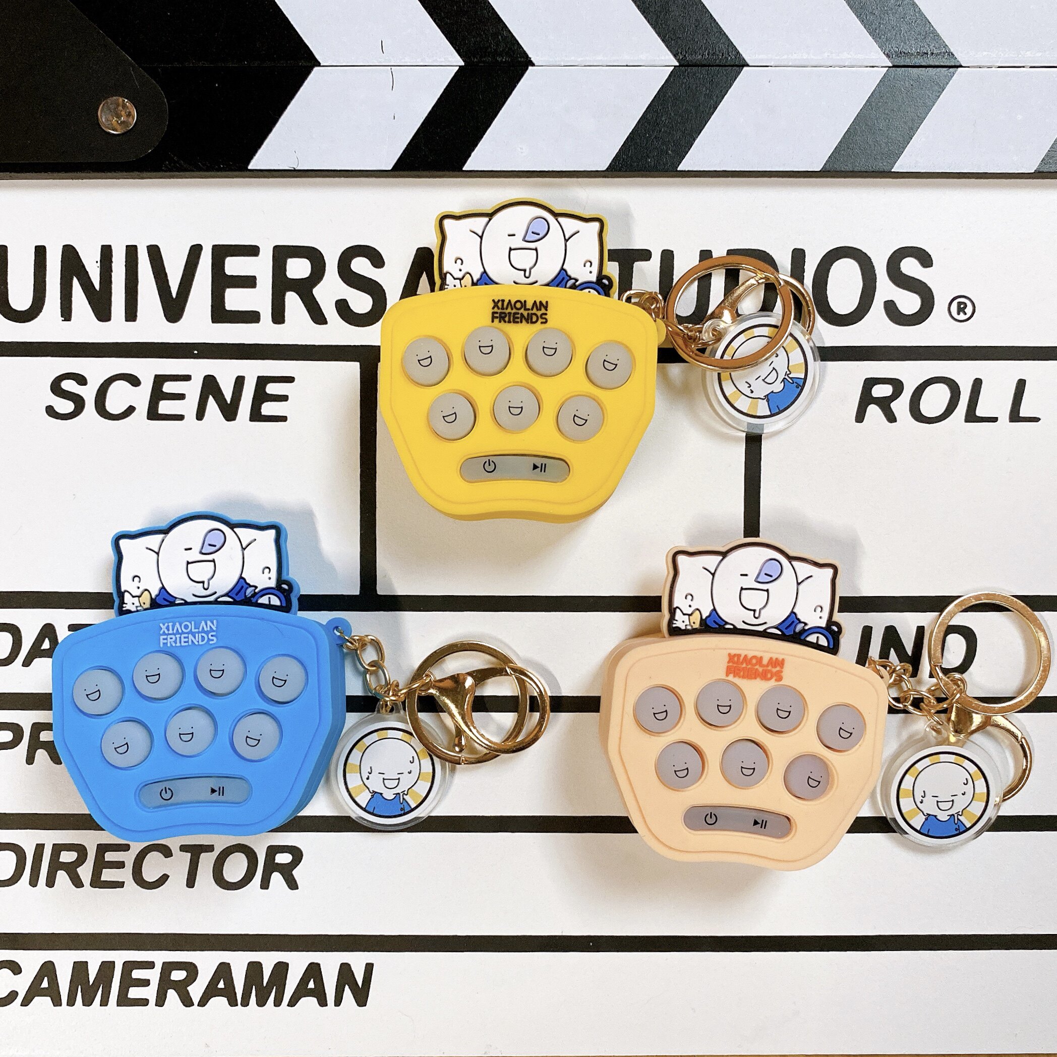 Macaron mini whack-a-mole cute portable gopher game console nostalgic puzzle decompression keychain backpack ornament