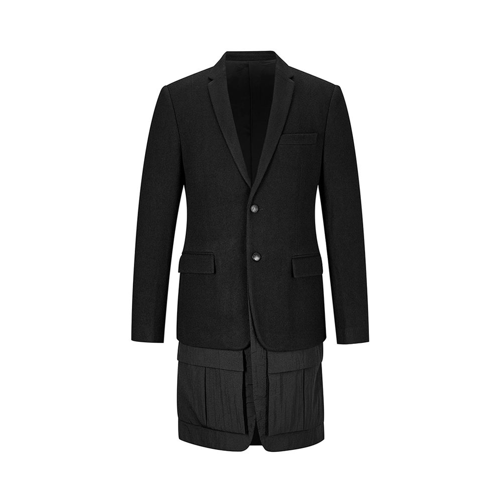 CREAZIONI IL Concetto Dello SPAZIO Đen Tính cách khâu nam Suit Jacket