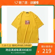 XXXTRENTA nhiều màu bông cá tính mẫu lỏng vòng cổ tay áo ngắn để đạt T-shirt những người đàn ông đường phố của