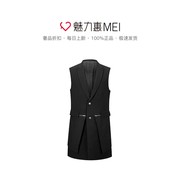 CREAZIONI Đen không tay nam Jacket Suit