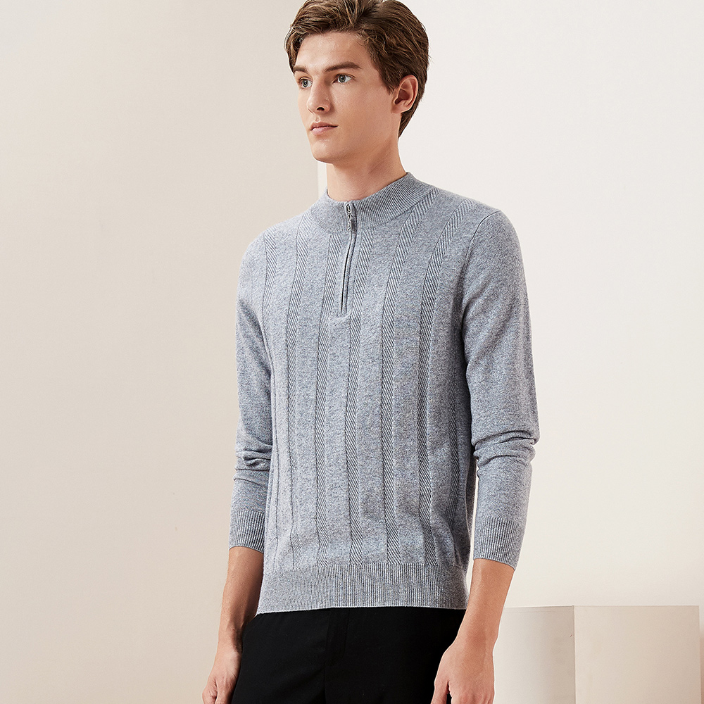 WDLS nhiều màu bán cao cổ zip-up của nam giới mùa thu mùa thu áo len cashmere áo len áo len nam giới.