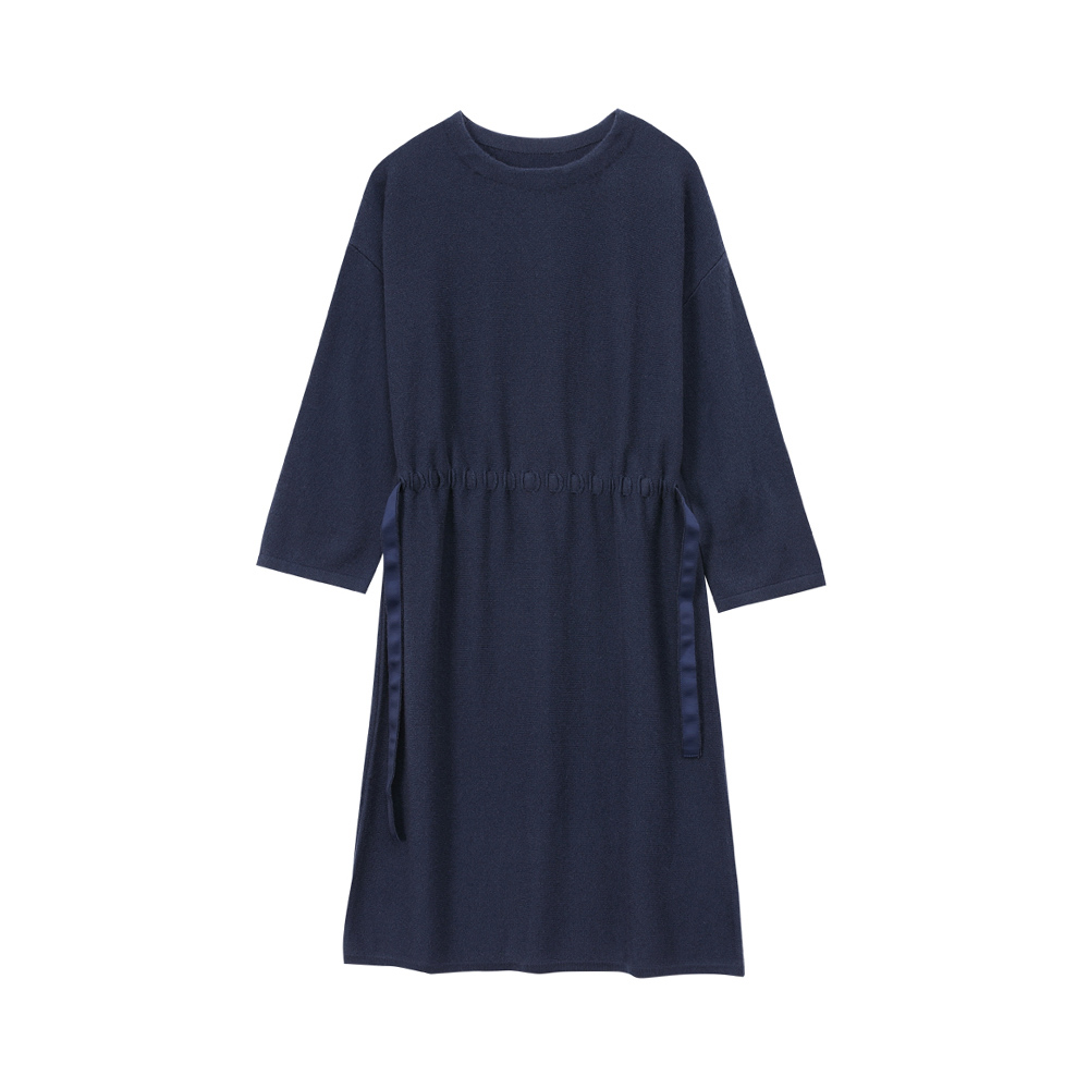 Multi-màu cashmere thiết kế đơn giản tinh khiết eo-đóng đai cho trang phục dệt kim phụ nữ giản dị của