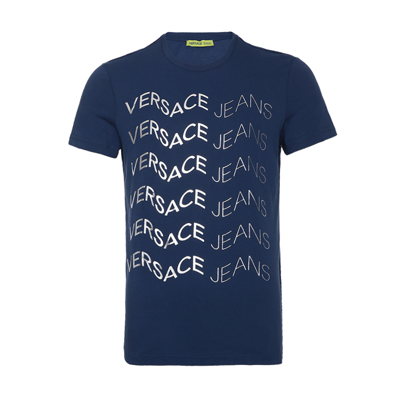 Versace Jeans Couture nam Vòng bông cổ áo ngắn tay áo T-Shirt B3GPB710 36.590