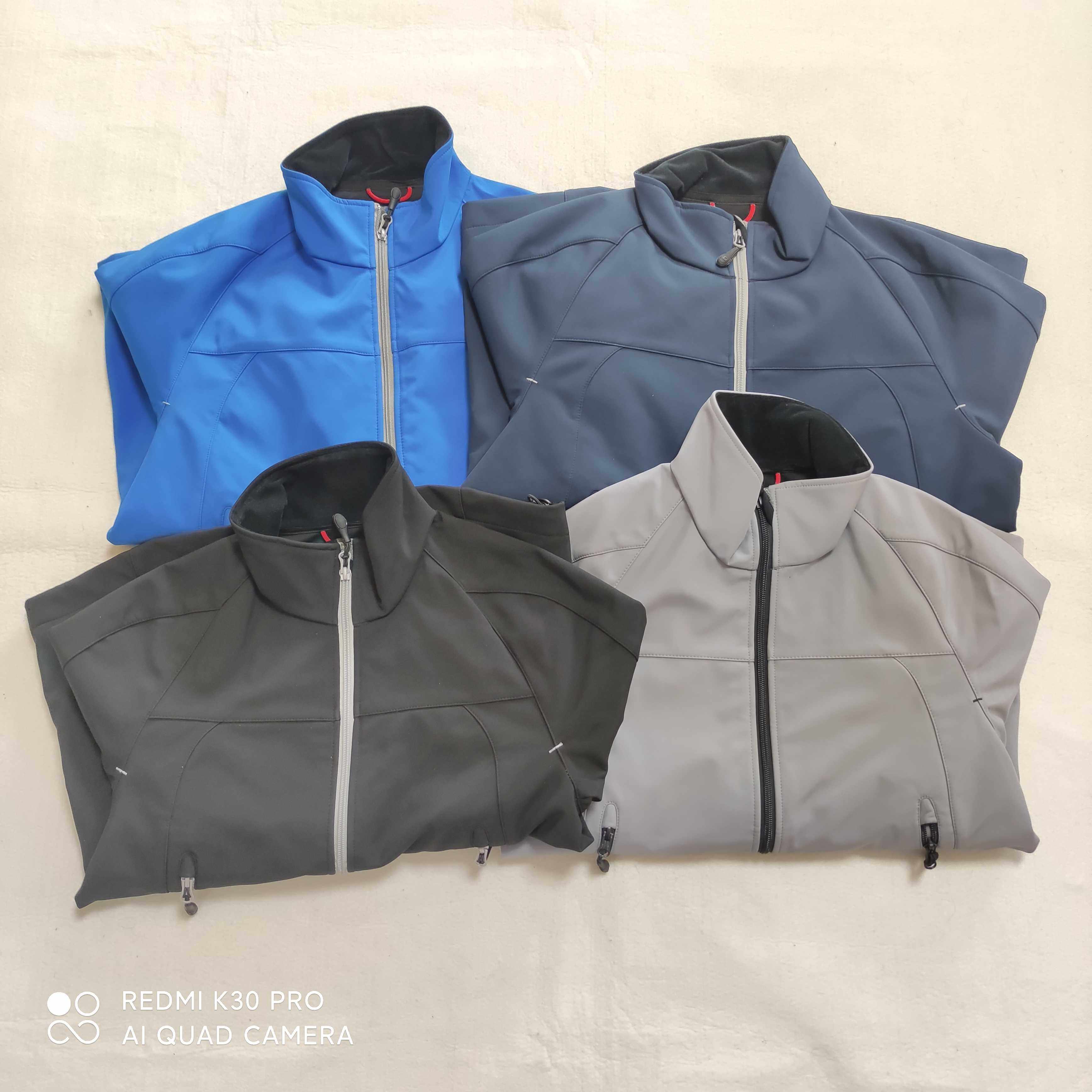 Foreign trade original single tail goods ID women's woven composite fabric soft shell jacket without hood soft and comfortable waterproof breathable