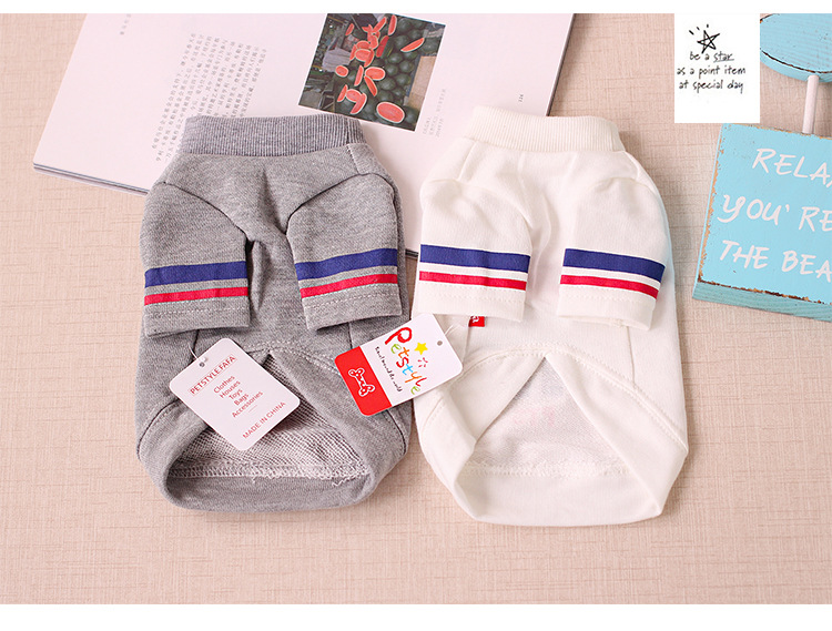 Pet Teddy dog ​​dog quần áo hơn gấu VIP mùa xuân và mùa thu thể thao mới đan áo chạm đáy quần áo Wei - Quần áo & phụ kiện thú cưng mũ chó