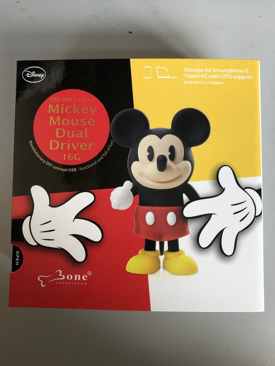 Clear Cub BoneUSB with Body Dish U Double Head Flat 16GUSB with Body Disc Cartoon Personality High Speed Transport