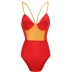 SINCE THEN retro khâu quai lớn backless bãi biển kỳ nghỉ bikini áo tắm nữ bướm đỏ - Bikinis áo tắm 1 mảnh Bikinis
