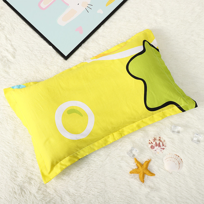 Kindergarten nap pillow cotton pillowcase children's pillow baby crib pillow pearl cotton buckwheat shell pillow core