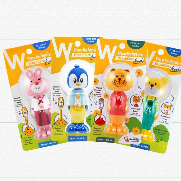 Import PearlieWhite White Lilly Children Toothbrush Soft Hair Baby 3-5-10 Ultrafine Cream 3 years old