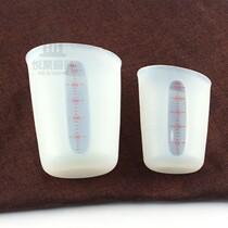 Foreign trade original single silicone measuring cup with scale 500ml 250ml Large measuring cup with scale measuring cup