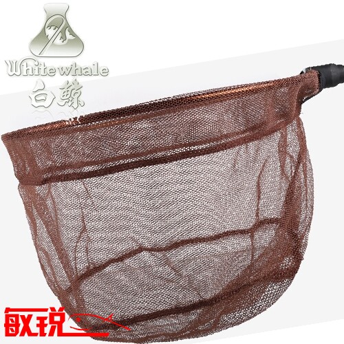 White whale jade handle net head white whale speed dry mesh head 9 inch 1 ruler black pit crucian fishing net head 