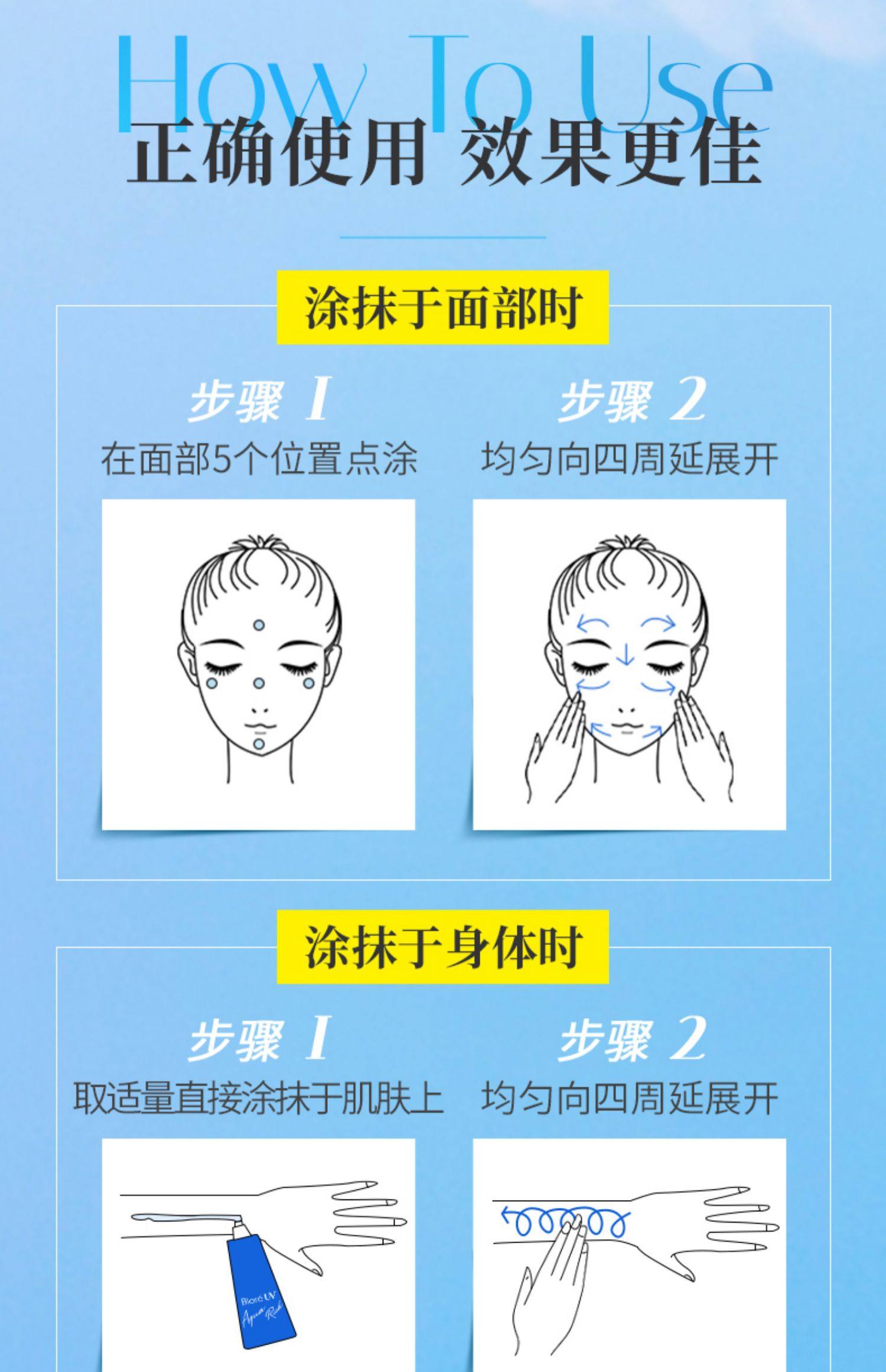 【日本直邮】KAO花王 BIORE碧柔 水精华清爽保湿防晒乳 SPF50+PA++++ 70g