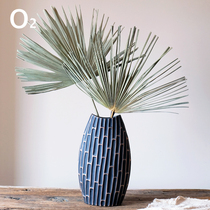 (Anemone leaf)Pu fan Palm dried flowers dried branches True leaves Nordic ins bed and breakfast decoration wedding exhibition layout