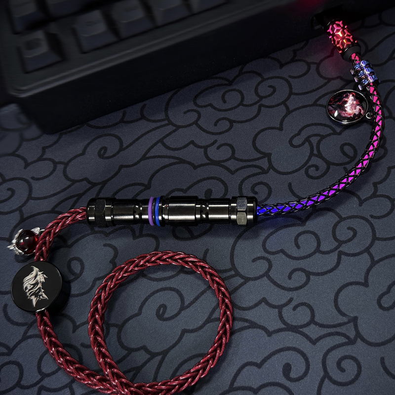 Shine Mountain and Sea Classic Series: the Great Eastern Classic—Minghu (Ghost Fox)·Jiua (Nine Aversions) Limited Edition 8K Gaming Cable Shine Mountain and Sea Classic Series: the Great Eastern Classic—Minghu (Ghost Fox)·Jiua (Nine Aversions) Limited Edition 8K Gaming Cable