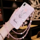 Y85 Pink+Rabbit+Crystal Vishing Wanging Chain