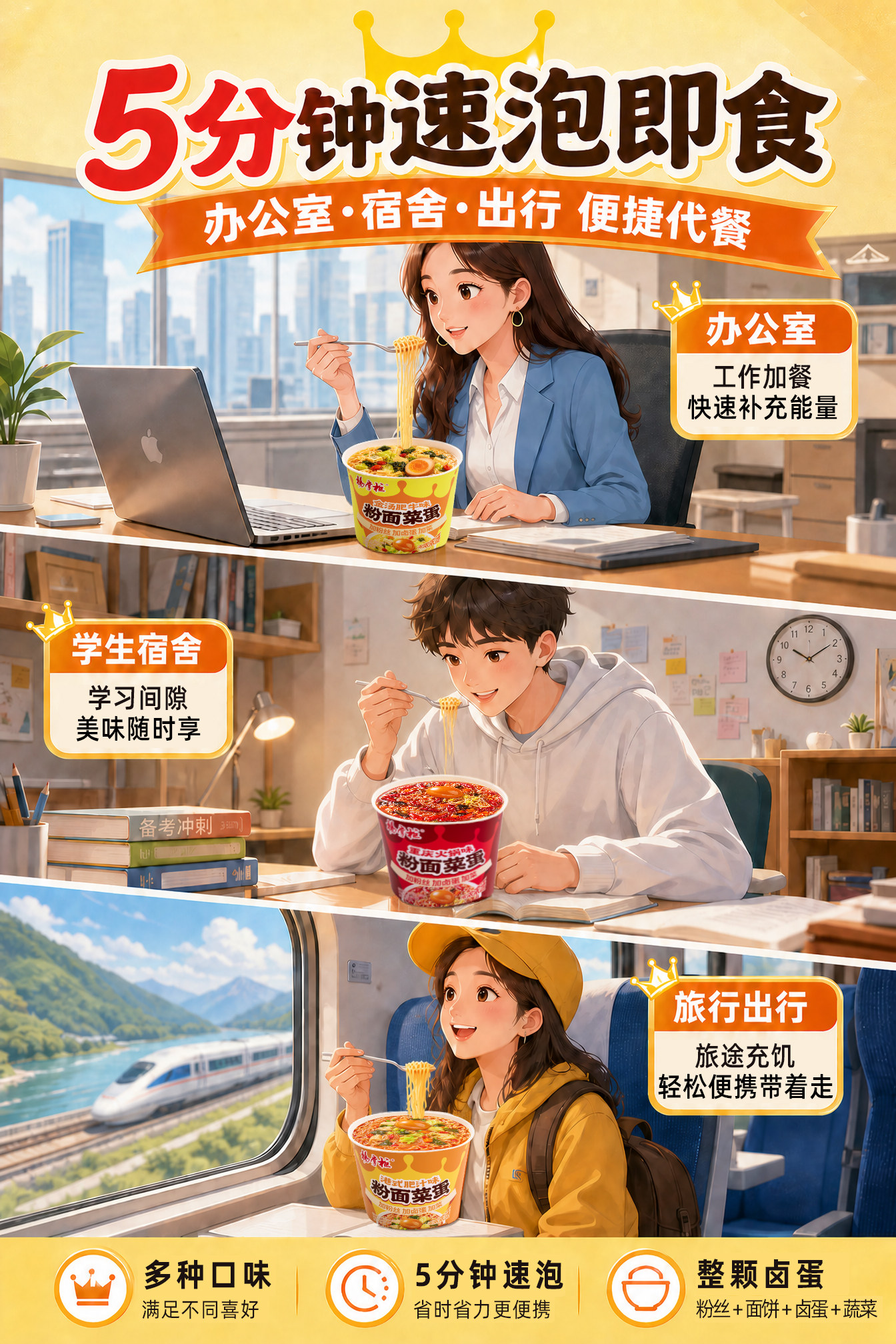 安享好物 安享E级泡面-杨掌柜金汤肥牛粉面菜蛋 国标 