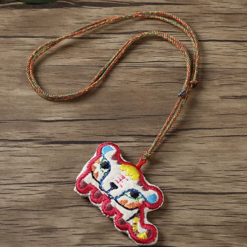 Детская натуральная подвеска для взрослых, природная руда, китайский гороскоп, цвета киновари