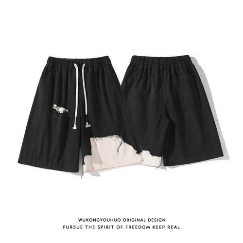 悟空有货 Летние шорты, штаны для отдыха, оверсайз, свободный крой