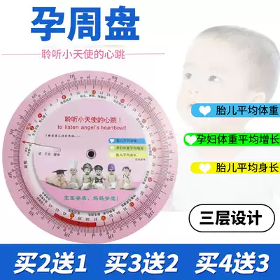 Gestational week disc gestational week push Abacus scientific calculation table expected date card pregnancy turntable pregnancy Qing Palace chart calculation tool