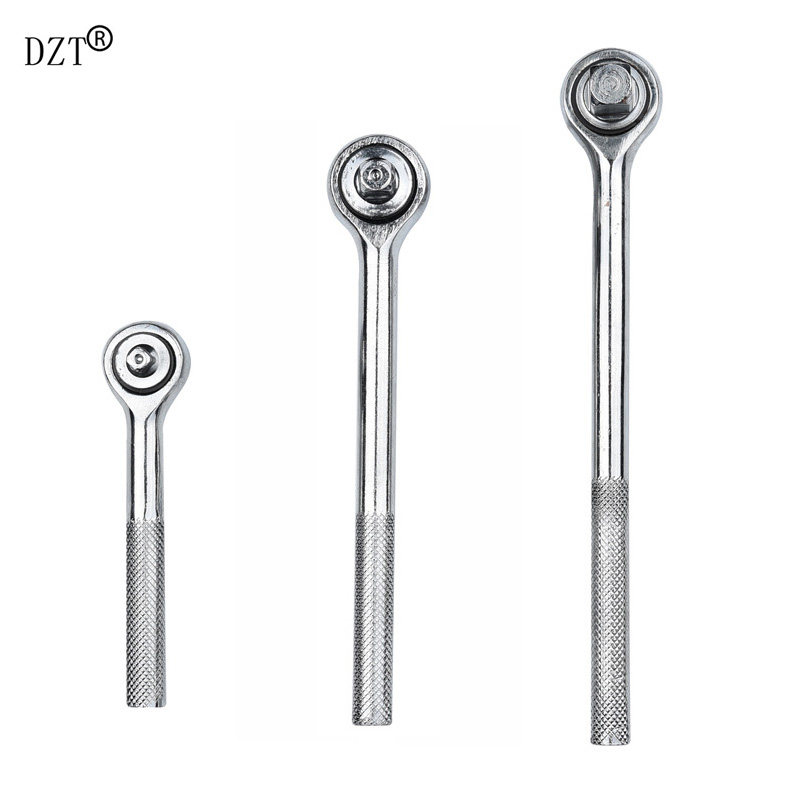 Chrome vanadium steel H handle ratchet wrench socket wrench knurled handle tumbled flower handle high-grade plowshare flower handle quick release ratchet
