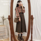 Korean chic retro high-waist student A-line skirt for women in autumn and winter ins super popular and versatile mid-length large-swing umbrella skirt