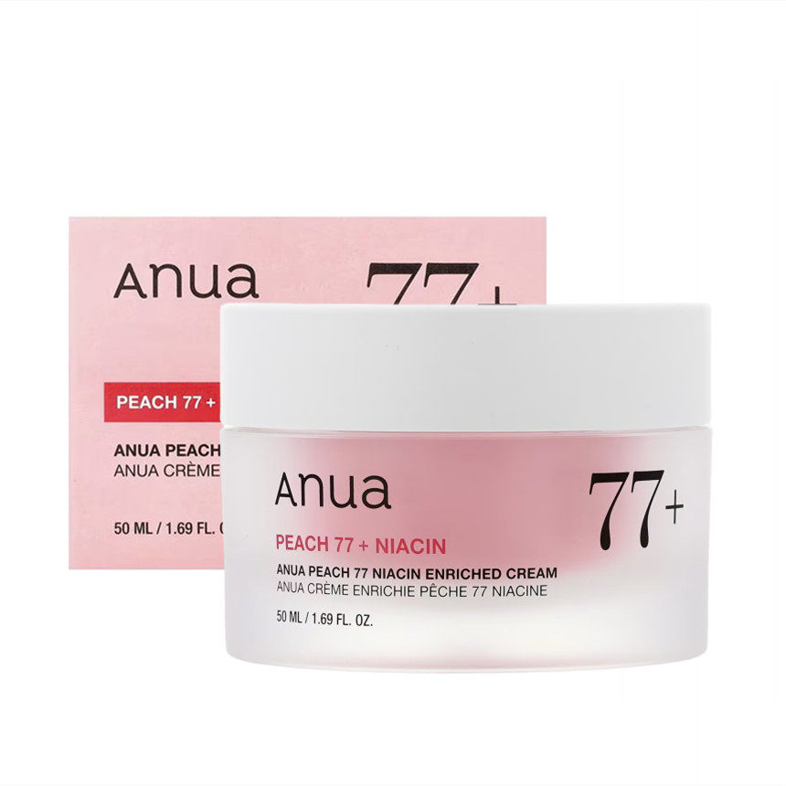 ANUA Peach 77% Nicotinamide face cream Lightens Spots and Brightens Skin, Repairs Skin Barrier