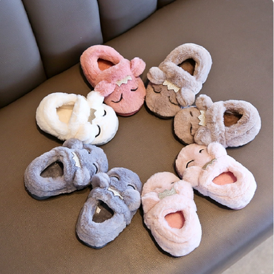 儿童棉拖鞋秋冬卡通包跟棉鞋