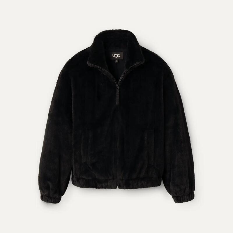 Overseas Purchasing Ugg Women's Jacket, Warm and Windproof, Black Faux Fur, Everyday Autumn and Winter Plush Coat, Casual Overseas Purchasing Ugg Women's Jacket, Warm and Windproof, Black Faux Fur, Everyday Autumn and Winter Plush Coat, Casual