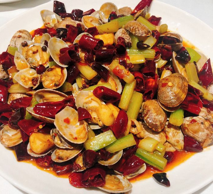 Dongzhimen Gui Street Hu Da Restaurant Head Store Spicy Fried Clam Seafood Spicy Clam La Ready Deli Fresh