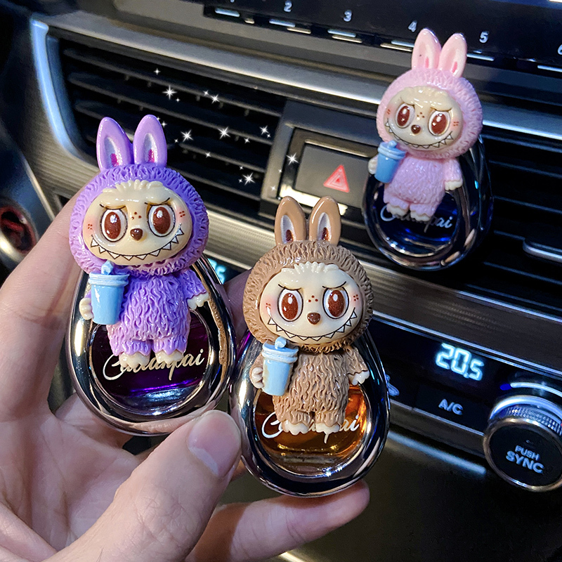 Car Air Freshener Vent Clip New Model Labubu Long-Lasting Fragrance Car Perfume Car Decoration for Women