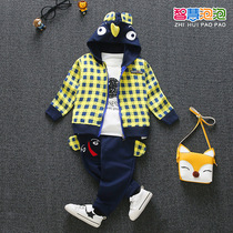 1-5 years old boy spring and autumn three-piece suit autumn long-sleeved sports baby 2 children childrens clothes 4 childrens clothes 3