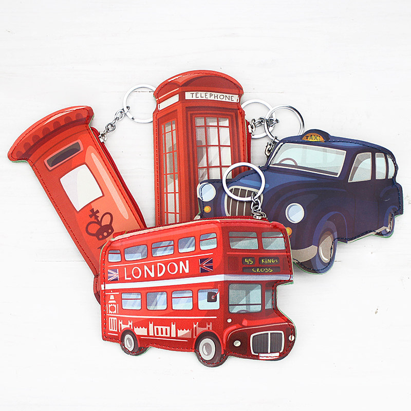 British style creative coin purse female mini bag cute Korean small wallet coin bag cartoon