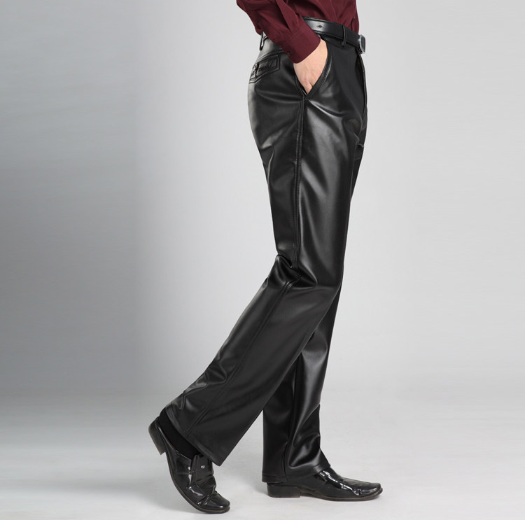 Pantalon cuir homme droit pour hiver - Ref 1483910 Image 23
