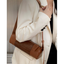 autumn ladies bag 2021 new autumn and winter contrasting chest bag crossbody bag fashion wide shoulder strap cylindrical bag shoulder bag women