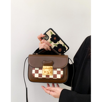 autumn ladies bag premium chessboard plaid tofu bag 2021 new small square buckle shoulder bag messenger bag