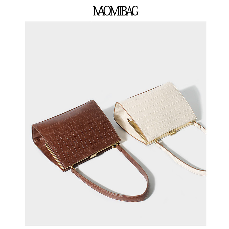 2021 new wave small crowdsourced design armband package women fashion 100 lap single shoulder handbag retro clip bag inclined satchel bag