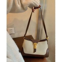 Autumn Ladies Bag Mini Design Contrast Baguette 2021 New Fashionable All-match Shoulder Crossbody Arm Bag Womens Bag